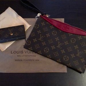 Louis Vuitton clutch and coin purse